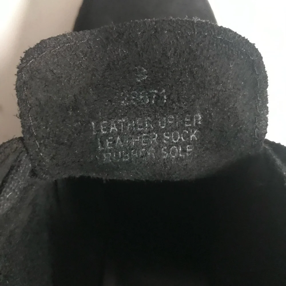 J CREW MacAlister Black Suede Rubber Wedge Ankle Boots Booties Size 8